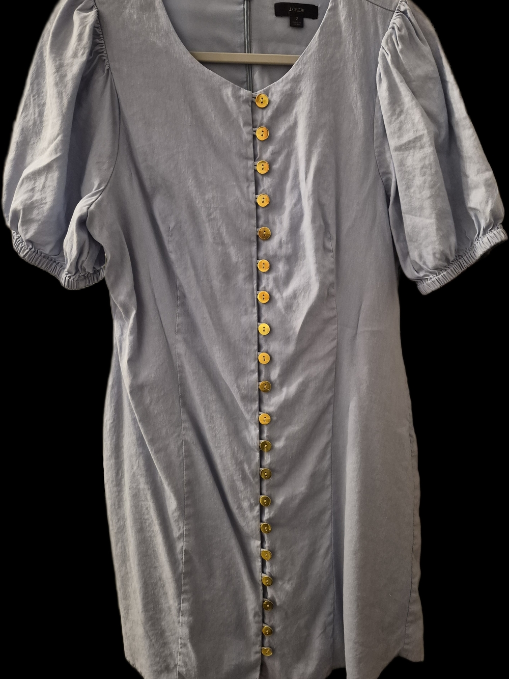 Joey Light Gray Button-Front Men's Shirt Dress